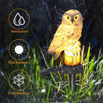 Load image into Gallery viewer, Solar Owl Flame Lantern
