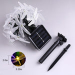 Load image into Gallery viewer, Outdoor Solar LED Dragonfly String Lights

