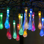 Load image into Gallery viewer, Waterproof Fairy Garden Garland Water Drop Bubble Solar LED Lights
