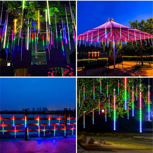 LED Meteor Shower Fairy String Garland Curtain Lights