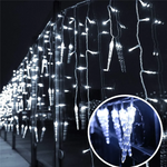 Load image into Gallery viewer, Christmas Lighting LED Icicle Fairy Curtain Light
