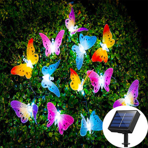 Garden Solar Butterfly String Lights