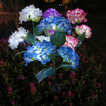 Load image into Gallery viewer, Led Hydrangea Rose Solar Garden Lights
