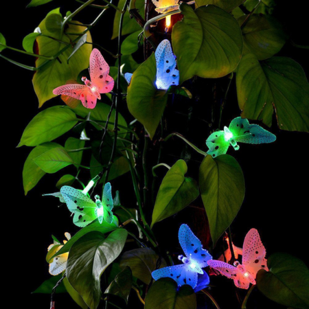 Garden Solar Butterfly String Lights