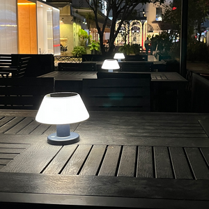 Modern Outdoor Home Garden Solar Table Lamp