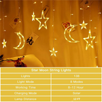 Load image into Gallery viewer, Solar Star Moon String Light Outdoor with Remote 138 LED 8 Lighting Modes
