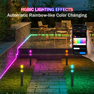 Smart Outdoor Wi-Fi RGB Garden Lights - 4 Pack