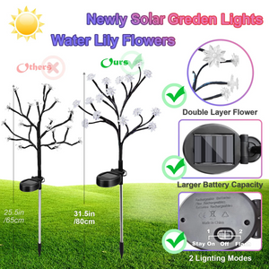 Solar Powered Flower Lamp Garden Lights
