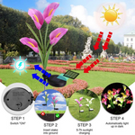 Load image into Gallery viewer, Artificial Lilies Waterproof LED Solar Garden Light
