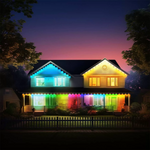 Load image into Gallery viewer, Permanent Smart Outdoor Multicolor LED Lights - 100 FT - 72 Lights
