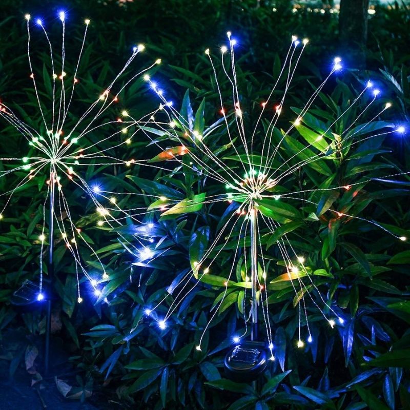 LED Solar Fireworks Lights