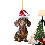 Load image into Gallery viewer, Christmas Tree Hanging Ornaments Dachshund Dog Shaped Pendants
