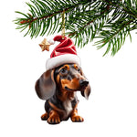 Load image into Gallery viewer, Christmas Tree Hanging Ornaments Dachshund Dog Shaped Pendants
