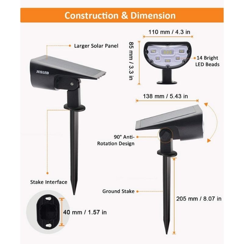 Solar LED Landscape Spot Lights