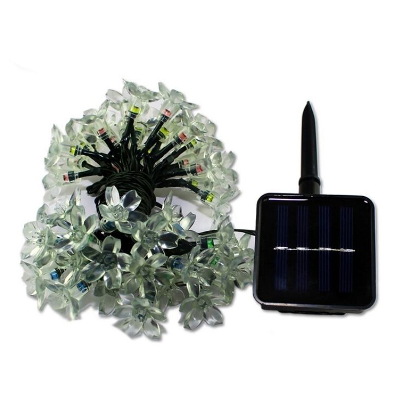 Solar Outdoor Fairy Blossom Flower Lights