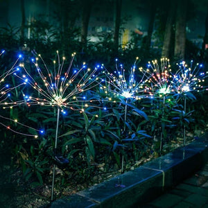 LED Solar Fireworks Lights