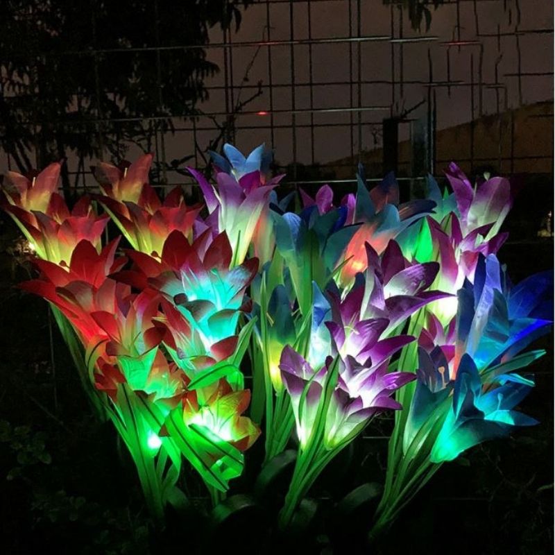 Lily Flower Solar Power Garden Lights